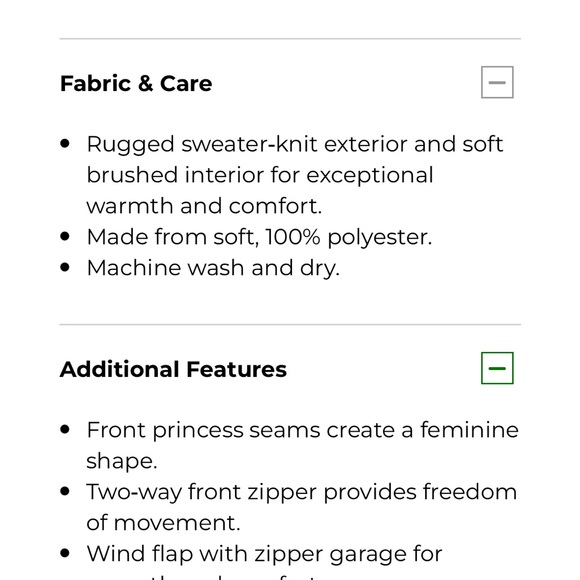 LL Bean Sweater Fleece Coat - Picture 10 of 10